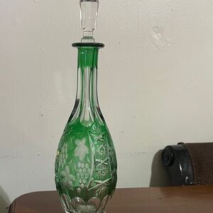 Green Emerald Vintage Decanter
